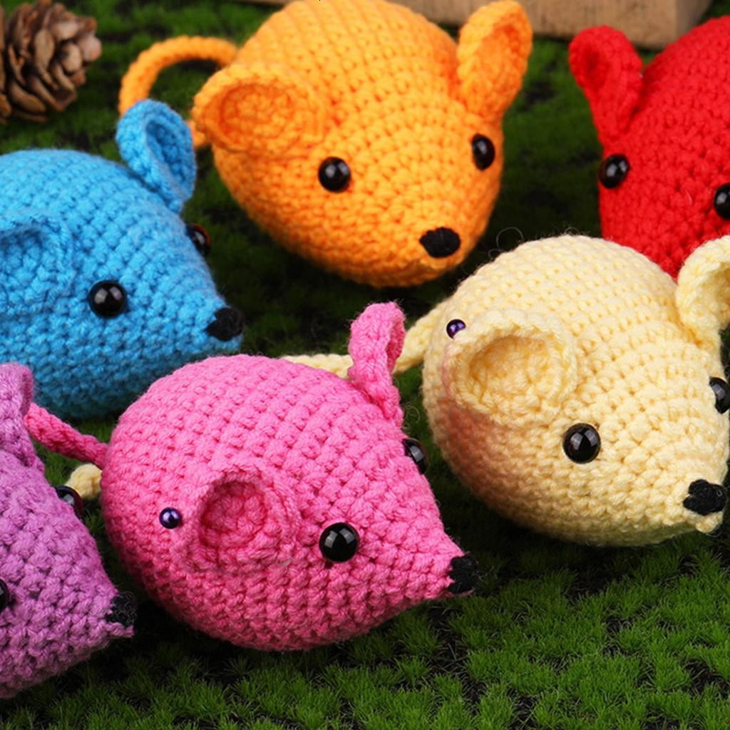 Crochet Dolls Crochet Mouse with Crochet Hook Needle Instructions for Beginner Knitting Accessories