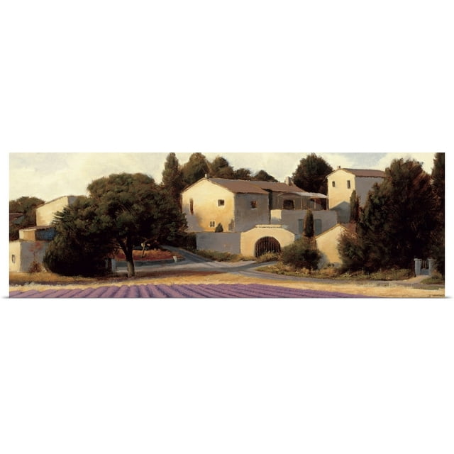 Great BIG Canvas | Rolled James Wiens Poster Print entitled Lavender Fields Panel I