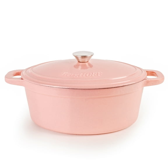 BergHOFF Neo Cast Iron 5qt. Oval Dutch Oven 11.5" with Lid, Pink