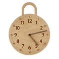 thumbnail image 1 of Japceit Home Decoration Wooden Silent Clock Wall Clock Digital Clock Decoration Clock, 1 of 1