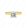 thumbnail image 3 of Cora Jewellery 2CT Princess Moissanite Bridge Diamond Hidden Halo Engagement Ring For Women, 18K Yellow Gold, 3 of 6