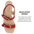 thumbnail image 5 of Journee Collection Womens Twylah Low Stacked Heel Sling Back Sandals, 5 of 6