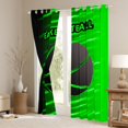 thumbnail image 3 of Feelyou Cartoon Green Basketball Blackout Curtains Set of 2 (52x84 Each), Neon Abstract Ombre Window Curtains, Teens Kids Boys Girls Curtains and Drapes, Curtains and Drapes Decor, 3 of 6