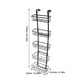 thumbnail image 5 of Estante de almacenamiento colgante para colgar sobre la puerta con 5 cestas y estantes de metal para cocina, baño, despensa y artículos de tocador., 5 of 5