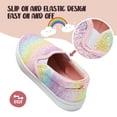 thumbnail image 5 of Bocca Girls Colorful Slip on Sneakers Kids Canvas Walking Shoes Size 11, 5 of 6