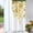 Yellow, variant on Grey Eucalyptus Shower Curtain, Watercolor Plant Leaves with Floral Bathroom Shower Curtain Set with Hooks, Gray White, 72x72