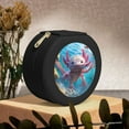 thumbnail image 6 of Naloa Cute Underwater Axolotl Round Jewelry Box, Travel Jewelry Organizer, 3.9 x 3.9 x 2in Jewelry Storage Box for Women-Black, 6 of 7