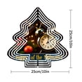 thumbnail image 7 of Metal Hanging Christmas Tree Wind Spinner - Festive Garden Decoration with Twinkling Lights & Classic Clock Design for Yard 2023, 7 of 7