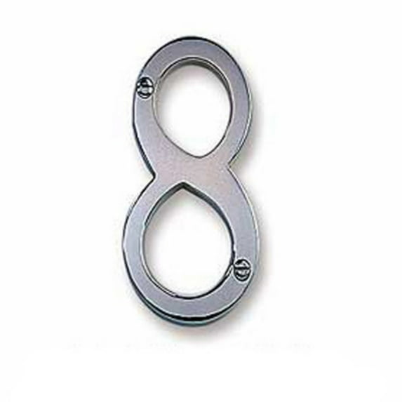Salsbury 1230C-5 Solid Brass Number - 5, Chrome Finish - 6 in.