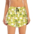 thumbnail image 4 of Lsque Easter Bunny Printed Women's Running Shorts with Liner Pockets,Elastic Quick Dry Workout Athletic Gym Yoga Shorts,Womens High Waist Shorts-Large, 4 of 9