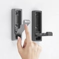 thumbnail image 4 of Folding Wall Hook, Foldable Coat Hook Mounted, Heavy Duty Zinc Alloy No Rust Fold Up Hooks for Hanging Coat, Towel, Key, Hat, Bag, Jacket, Backpack (Brushed Nickel), 4 of 5