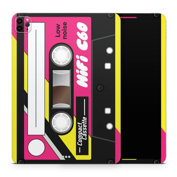 DesignSkinz Vintage Retro Audio Cassette Tape V2 Full-Body Skin Decal Wrap Cover for iPad (A1219/A1337)