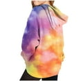 thumbnail image 6 of JUSLIO Hoodies for Girls Round Neck Tie Dye Hooded Sweatshirt Graphic Print Pockets Unisex Long Sleeve Tops Sweatshirts(7 Years）, 6 of 6
