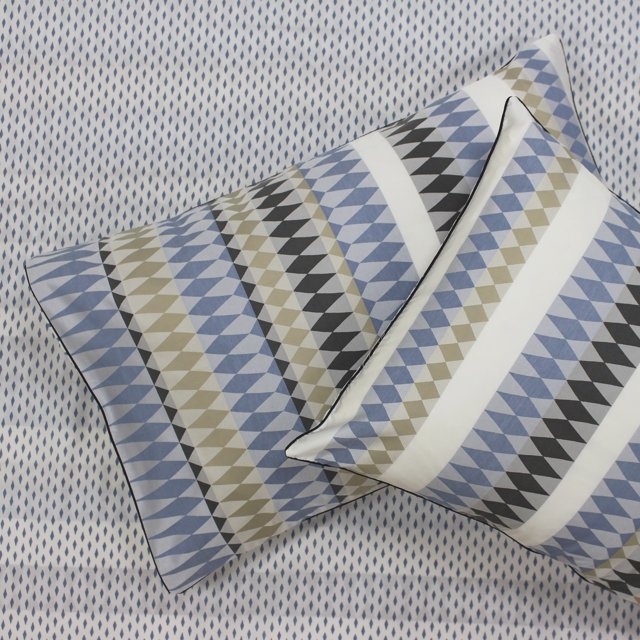 Linen House - Funda para Almohada Housewife de 50x75 cm Northbrook - Pack de 2 (Azul Índigo)