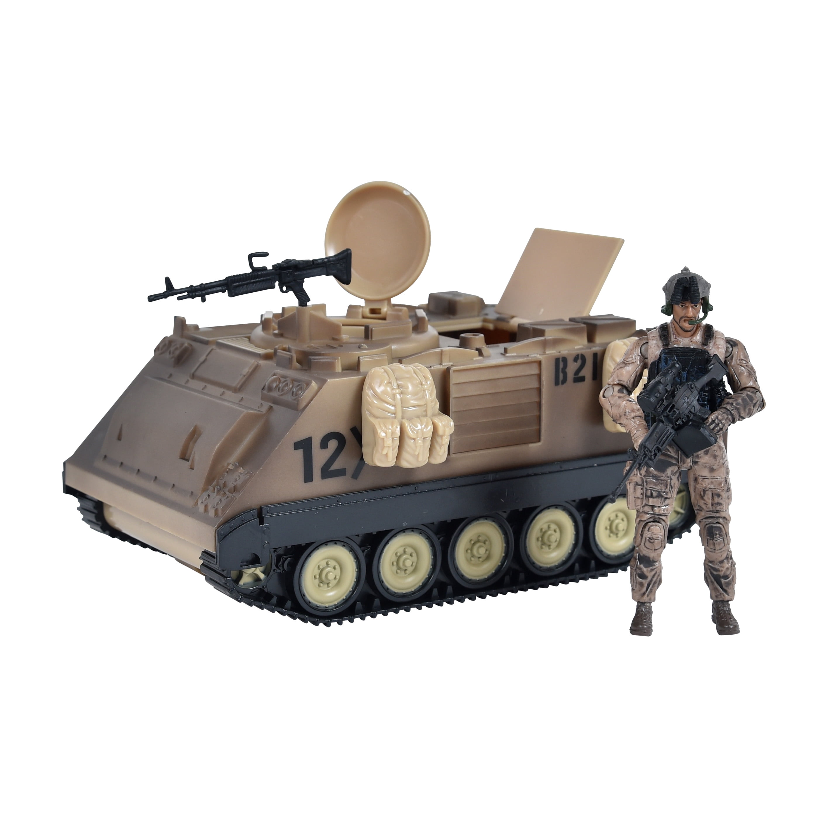 Elite Force Gunner Action Figure Armored Military Vehicle Kids Playset Toy Gift 
