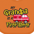thumbnail image 4 of Inktastic My Grandpa is a Firefighter with Fire Truck Boys or Girls Baby Bib, 4 of 4