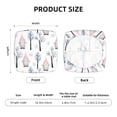 thumbnail image 4 of Kdxio Chair Seat Covers Pink oldman Winter Forest Print Chair Covers for Dining Room Square Washable Chair Protector Seat(Four Pieces), 4 of 5