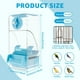 thumbnail image 5 of No Mess Bird Cage Feeder Comedero automático de plástico para pájaros Gran capacidad No Mess Auto Bird Feed Dispenser Fácil de limpiar Comedero automático para jaulas, 5 of 7