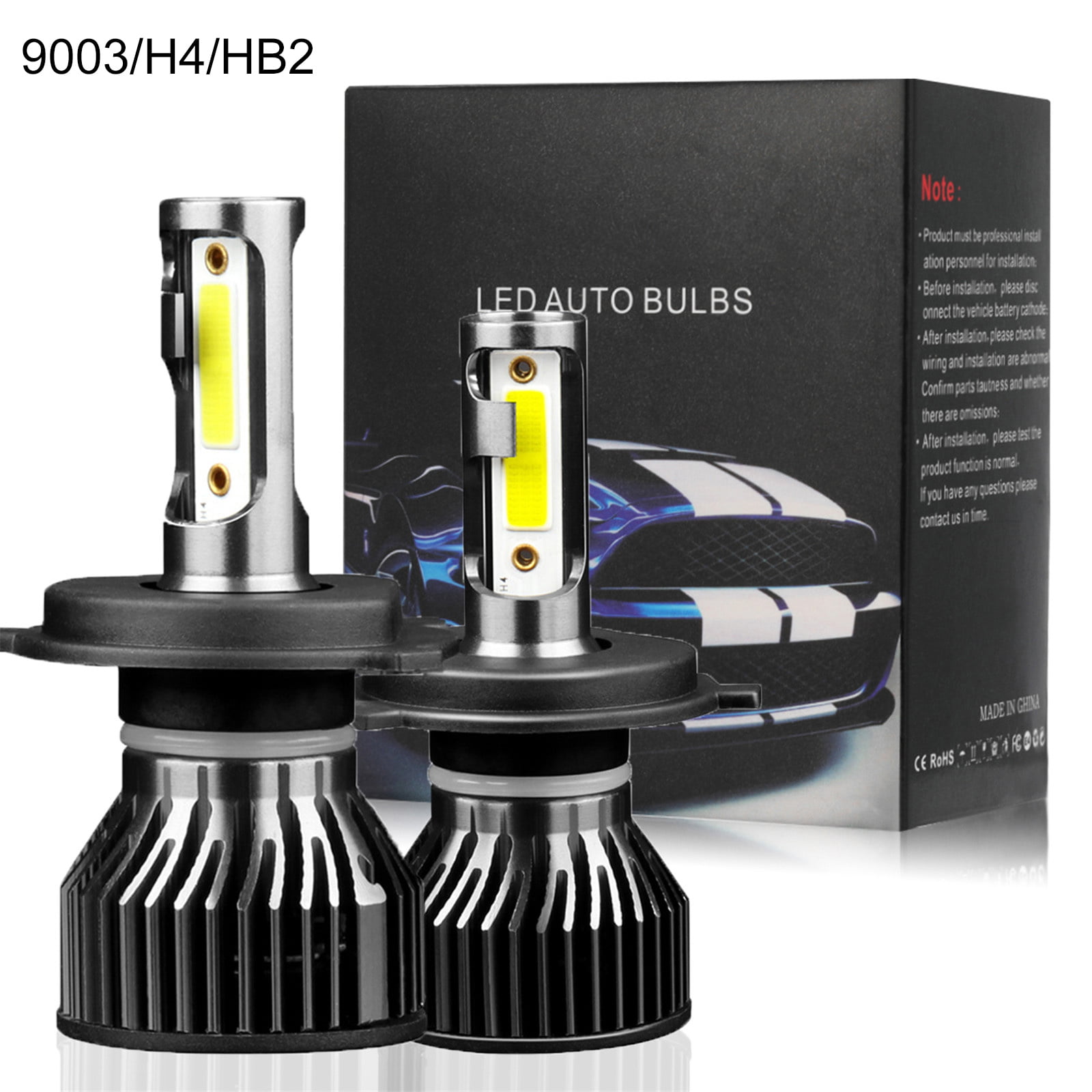 Famyfamy Super Led Headlight for 9005 HB3 H10 Lights Y7LED Far And Near Beam Integrated Lamps 2PCS 6000K Auto Parts 9005/HB3/H10 12V Car Bulb,Lamps Led Bulbs Motorcycle Lights - Walmart.com