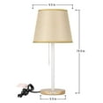thumbnail image 5 of Contemporary Wooden Pull Chain White Table Reading Lamp, Set of 2, 5 of 7