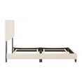 thumbnail image 2 of CorLiving Celeste Off-White Boucle Fabric Upholstered Adult Bed with Headboard, Box Spring Required, 2 of 8