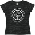 thumbnail image 3 of Inktastic Life Freedom Diversity Black History Month Badge with Tree Women's T-Shirt, 3 of 5