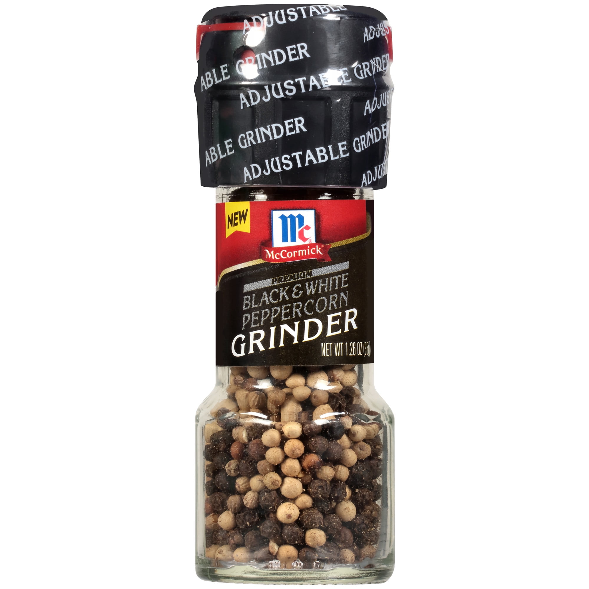 McCormick Black & White Peppercorn Grinder, 1.26 oz
