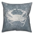 thumbnail image 2 of Creative Products Textured Blue Crab 26x26 Spun Poly Pillow, 2 of 3