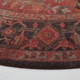 thumbnail image 3 of SAFAVIEH Journey Ethelinda Oriental Machine Washable Area Rug, Navy/Red, 8' x 8' Round, 3 of 8
