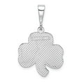 thumbnail image 3 of 14K White Gold Charm Pendant 30 mm 20 Wg Trinity Clover, 3 of 4