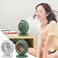 thumbnail image 2 of Cooling Fan Rechargeable Strong Wind Portable USB Desktop Fan Mist Maker Mini Air Conditioner for Home, 2 of 10