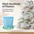 thumbnail image 4 of 135oz. XXL Reusable Silicone Bag - 1 Gallon Freezer Bags for Food Storage, Meal Prep, Zero Waste, Kitchen Organization, Sous Vide, and Freezer Safe Containers (Extra Large, Blue), 4 of 5