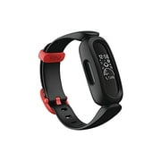 Fitbit Ace 3 Activity Tracker for Kids 6  Black Racer Red