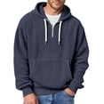 thumbnail image 7 of Mens Waffle Sweatshirts Quarter Zip Long Sleeve Hoodie Oversized Casual Loose Fit Hooded Sweatshirt Spring 2026 Outfit, 7 of 7