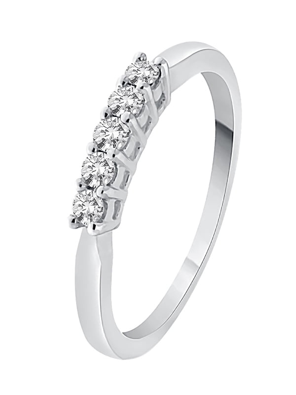 G-H,I2-I3 Size-9.25 1//5 cttw, Diamond Wedding Band in Sterling Silver