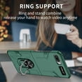 thumbnail image 3 of Allytech Case for Samsung Galaxy Z Flip/ Galaxy Z Flip 2 5G Cover, Slim Thin All-Inclusive Hard PC Rugged Rotatable Ring Holder Support Car Mount Magnetic Stand Cover for Galaxy Z Flip 2, Darkgreen, 3 of 11