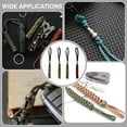 thumbnail image 6 of 4 Pcs 4 Colors Knife Lanyards with Beads 5.9inch Braid Lanyard with Alloy Skull Paracord Lanyard Pendant Decoration Outdoor Braid Pendant for Parachute Cord Tactical Lanyard for Knife DIY, 6 of 6