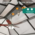 thumbnail image 4 of Outdoor Patio Gazebo Canopy Tent - 13x10ft, Aluminum Alloy + Pc Solar Panel, Double Roof, Suitable for Lawn, Garden, Backyard, and Deck, Khaki Top, 4 of 7