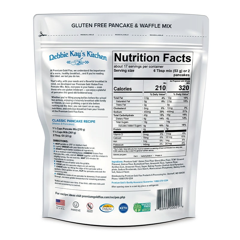 Premium Gold Gluten Free Pancake & Waffle Mix 6 Pack