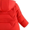 thumbnail image 4 of Luvrsol Girls Faux Fur Trim Hood Winter Puffer Coat, Mid‑Length Zip‑Up Kids Cold Weather Outerwear 100-140, 4 of 4