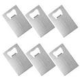 thumbnail image 3 of Juego de 6 abrebotellas de acero inoxidable tipo tarjeta de crédito, portátiles y prácticos para abrir botellas de cerveza, ideales para carteras, bolsos, restaurantes y bares., 3 of 8