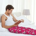 thumbnail image 5 of Sikiie Butterfly Mens Pajama Pants Sleep & Lounge Pants, PJ Bottoms With elastic waistb and Pockets X-Large, 5 of 6