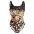 thumbnail image 3 of Shadoumai Girls One Piece Swimsuit Size 10-12 Tummy Control Tankini Lightweight Color Block Bathing Suit Adjustable Straps Swimwear Shorts and Skirt, 3 of 5