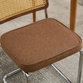 thumbnail image 3 of Newest Set of 2 Cantilever Dining Chairs, Velvet Seat & Rattan Back with Chrome Frame, Breuer Style, Coffee, 3 of 6