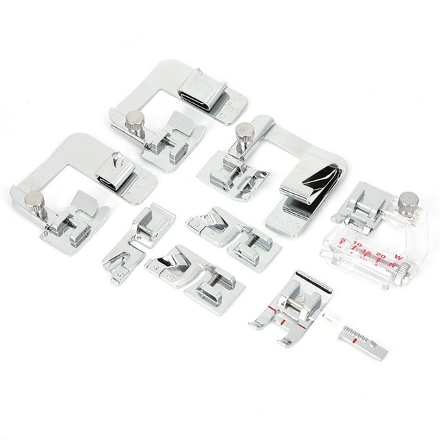 Mácina de Coser Presser Juego de Mácina de Coser Accesorios de Mácina de Coser Kit de Prensador de Mácinas de Coser, Pie de Prensador de Coser de Hemting Plano, Para Ropa