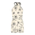 thumbnail image 5 of Iyufng Rompers for Women Casual Printed Halter Neck Rompers with Elastic Waist, 5 of 7