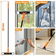 thumbnail image 3 of JEHONN Window Floor Squeegee with 60 Inches Long Handle Orange, 3 of 7