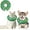 Without Shield - Green, variant on Elevated Inflatable Dog Cone Collar to Stop Licking, Doggie Donut Collar After Surgery, Soft Dog Cone Alternative for Small Medium Large Dogs