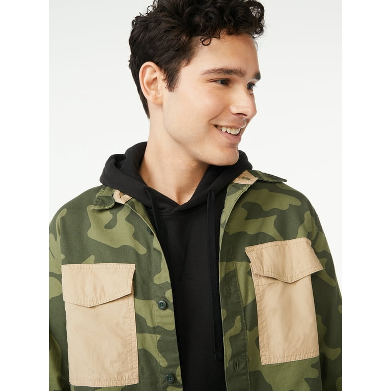 Mens store camo overshirt