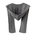 thumbnail image 1 of Bufanda con capucha para la cabeza, calentador de cuello, bufanda con capucha para mujeres, otoño, hombres, al aire libre Gris, 1 of 8